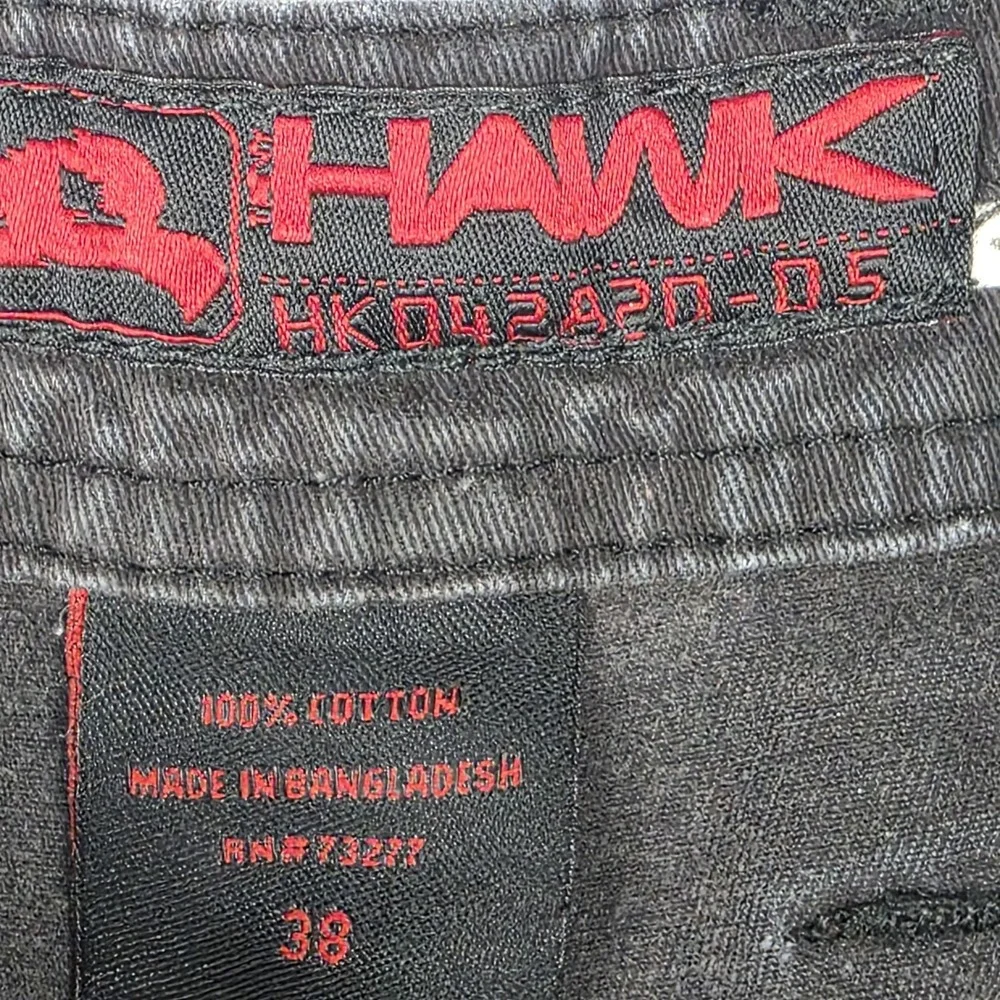 Vintage Tony Hawk Cargo Shorts Mens 38 Black Skate Casual Utility Pockets 90s